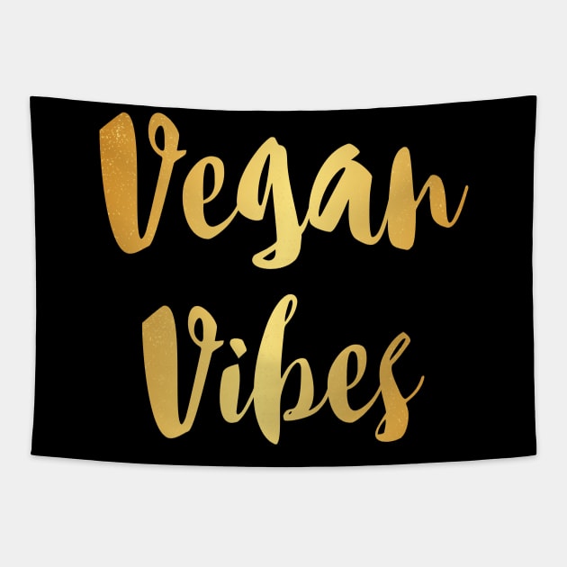 Vegan vibes Tapestry by captainmood