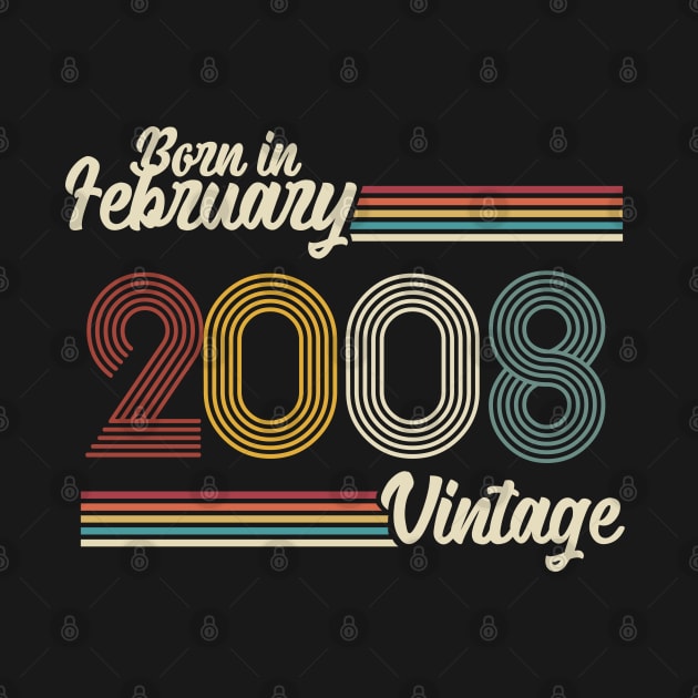 Vintage Born in February 2008 by Jokowow