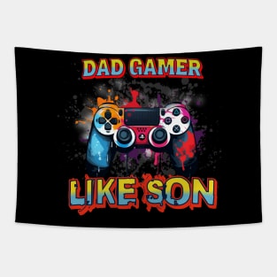 Dad Gamer like son Tapestry