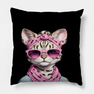 Don't hate me just because I'm a little cooler, funny quotes,  Funny cat , cool gift for cat lover Pillow