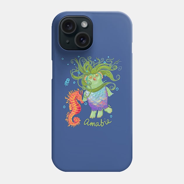 Amabie Yokai to Protect You Phone Case by mernstw