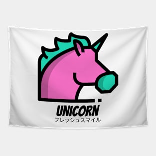 Unicorn Magic Horse Pink Blue Tapestry