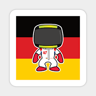 Mick Schumacher Custom Bobblehead - 2022 Season Flag Edition Magnet