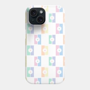 Florals on Rainbow Waves Phone Case