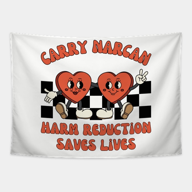 Carry Narcan, Harm Reduction, Overdose Awareness Tapestry by WaBastian