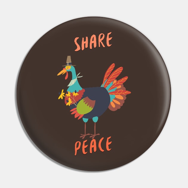 Share Peace (Thanksgiving Turkey) Pin by PersianFMts