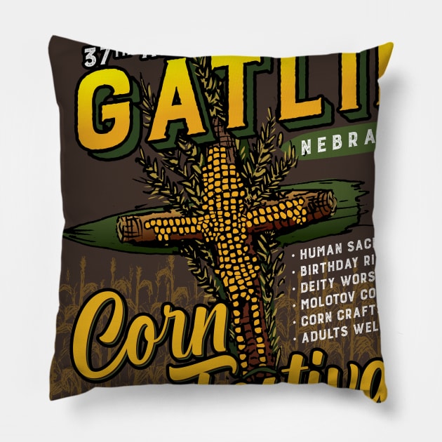 Gatlin Corn Festival Pillow by MindsparkCreative