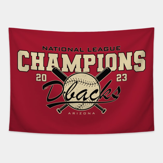 Dbacks - National League Champions 2023 Tapestry by Nagorniak