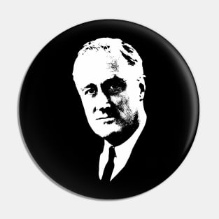 Franklin D. Roosevelt Minimalistic Pop Art Pin