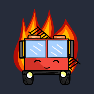 Fire Engine (on fire) T-Shirt