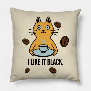 I Like It Black (Coffee Lover) Pillow