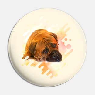 Bullmastiff dog Pin