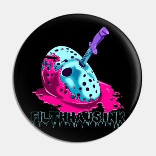 Jason Voorhees but make it pastel Pin