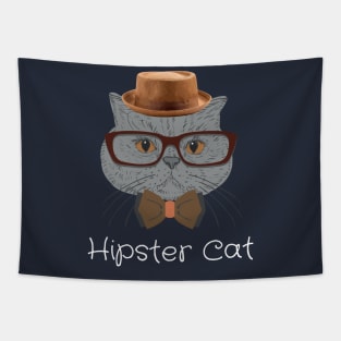 Hipster Cat Tapestry