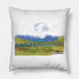 Mountain Meadow Lake Pillow