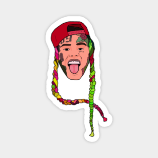 6ix9ine Shark Cartoon Logo