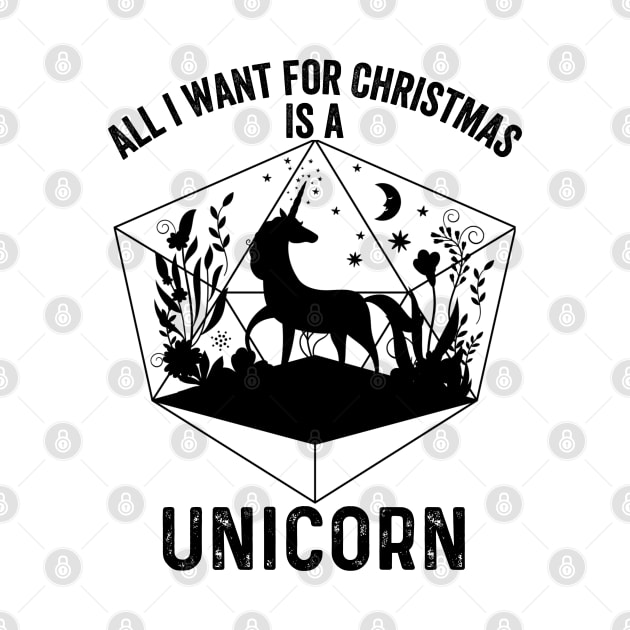 All I want for Christmas is a Unicorn by kirkomed