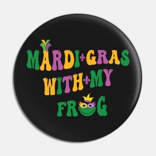 Mardi Gras With My Frog Pin