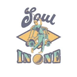 Golf Funny Classic Vintage Tee Soul In One Golf T-Shirt