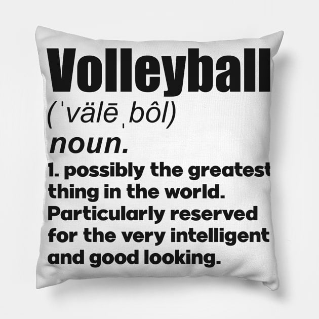 Volleyball coach girl player gift. Perfect present for mother dad friend him or her Pillow by SerenityByAlex