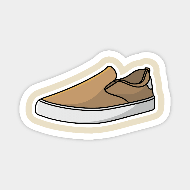 Running Shoe Sticker vector illustration. Fashion object Icon design concept. Boys outdoor fashion shoes sticker vector design with shadow. Magnet by AlviStudio