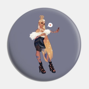 Lou Selfie Pin