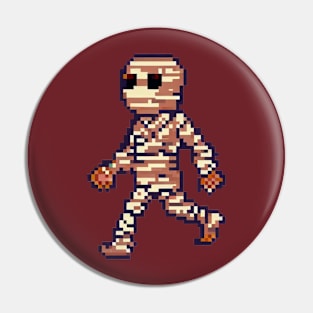 Mummy is walking, Pixel art Pin