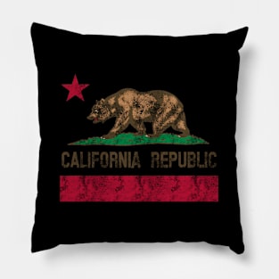 California Republic Flag Bear Pillow