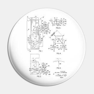 Detecting the Presence of Flame in a Combustion Chamber Vintage Patent Hand Drawing Pin