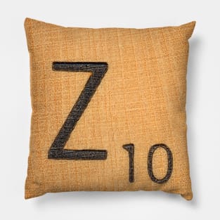 Scrabble Tile 'Z' Pillow