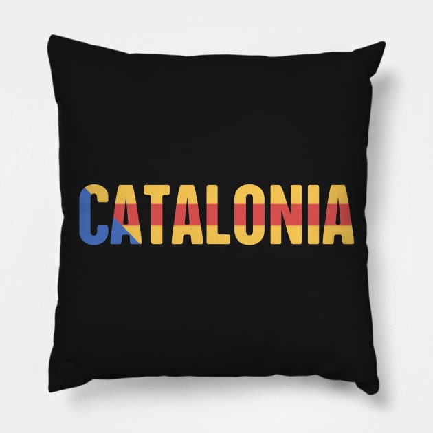 Catalonia Flag Pillow by MeatMan