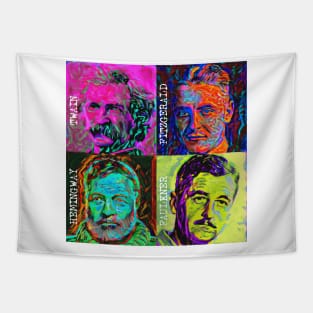 Pop Art - American Novelists (Male) Tapestry