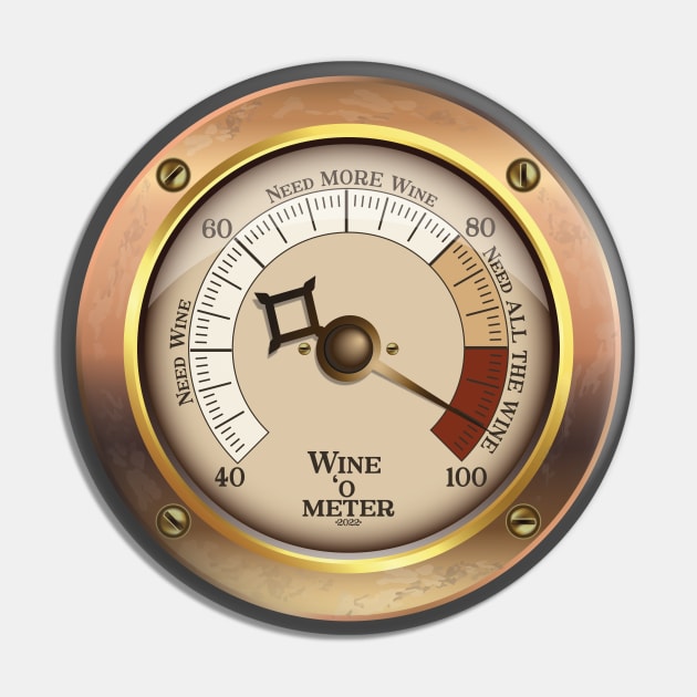 Wine ‘O Meter Pin by Petrol_Blue