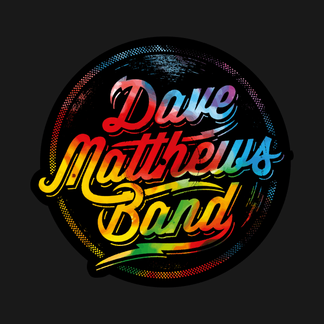 Dave Matthews Band Logo Circle multicolor by mashudibos