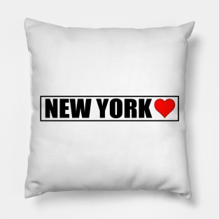 I Love New York City Pillow