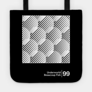 Underworld - Beaucoup Fish / Minimal Style Graphic Artwork Design Tote