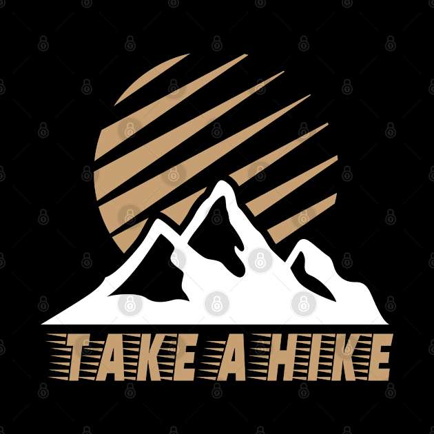 Hiking Gift Idea Mountains Take A Hike Holiday by Tesign2020