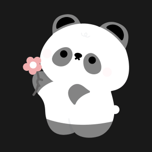 Panda with flower T-Shirt