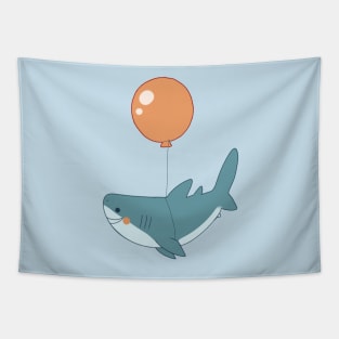 Shark and balloon Tapestry