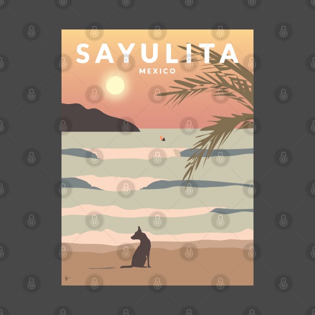 Sayulita, Mexico Travel Poster by lymancreativeco