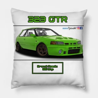 Mazda 323 GTR Neon Green Pillow