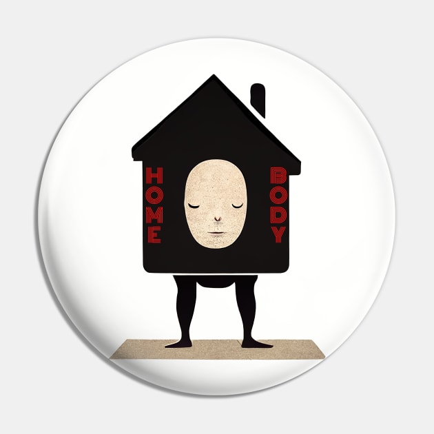 Funny Home Body Introvert Pin by Spice Flow Designs