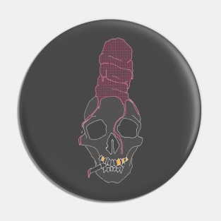 Ice Cream Skull Pin