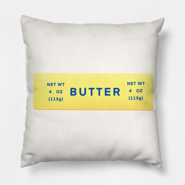 Butter Makes Everything Better Pillow by LittleBunnySunshine