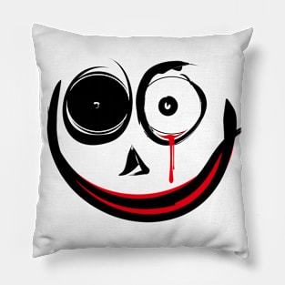 zombie idiot smiled Pillow