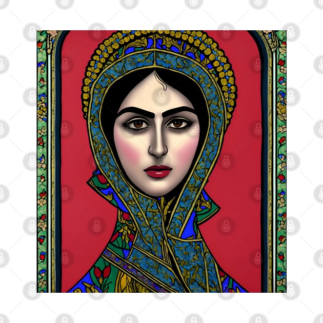 Iranian woman in a Byzantine style - Iran by Elbenj