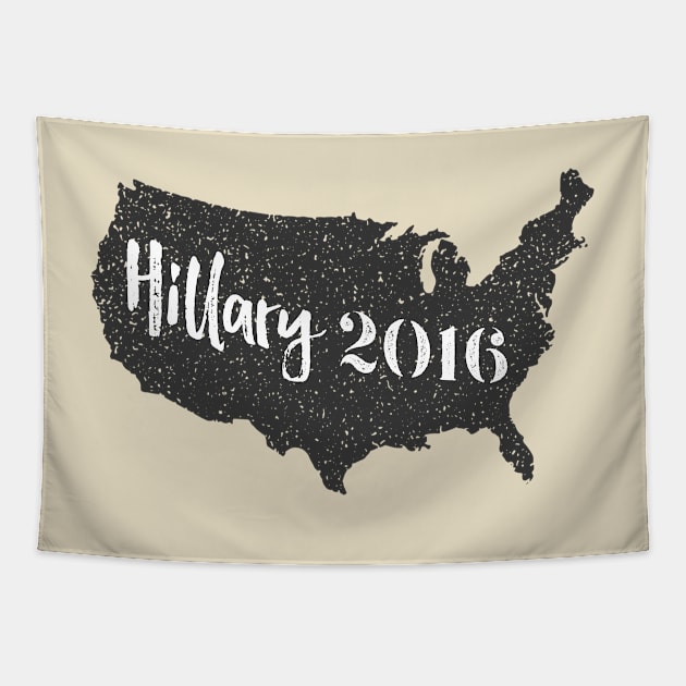 USA Hillary 2016 Tapestry by kippygo