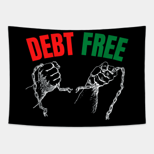 Breaking The Debt Chain Debt Free Celebration Tapestry