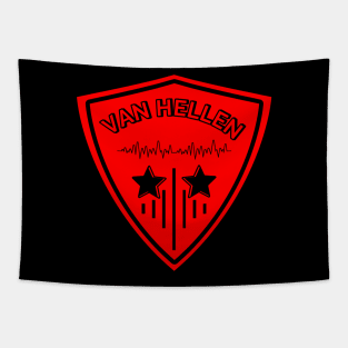 Van pick guitar logo Tapestry