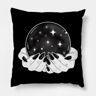 Crystal Ball - Witch Hands Pillow